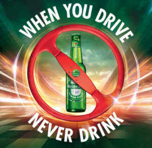 Heineken: When you drive, never drink